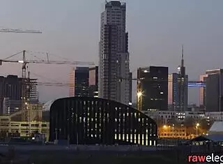 Spitroasted Euro Babe Enjoys Interracial Creampie Threeway On Sofa