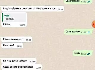 Conversa com esposa sobre foda com amigo
