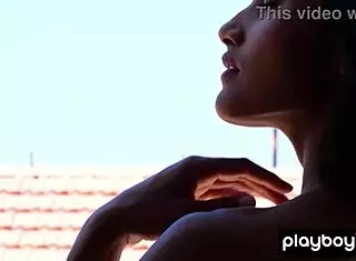 ASIAN HOTTIE ANGEL CONSTANCE STRIPS NAKED! Perfect sassy sexy fun with petite natural tits outdoors!