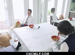 hey thick stepmom, can your petite stepson use you during chores?