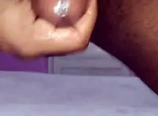 Hot young 18+ cock in solo hand job with big ass brunette amateur homemade underwear action