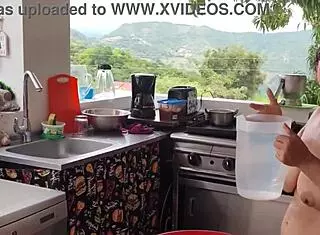 Preview shows Agarabas and Olpr welcoming viewers to hottest nudist camp with close-up pussy massage by pool