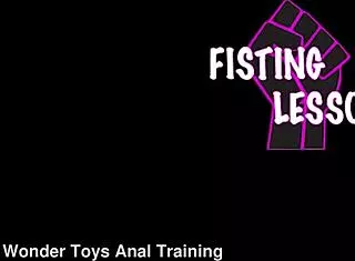 Rebel Rhyder learns anal fisting with deep double penetration gapes wrecked ass buttrose squirting orgasm in lesson.