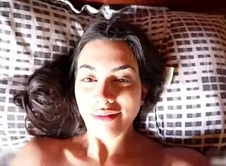 Girlfriend Masturbates Hairy Pussy Solo With Fingering