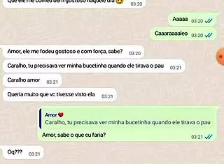 Conversa com esposa sobre foda com amigo
