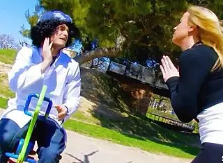 European Teen Angelica Enjoys Suggestive Carnival Threesome with Rough Sex and Comic German Roleplay