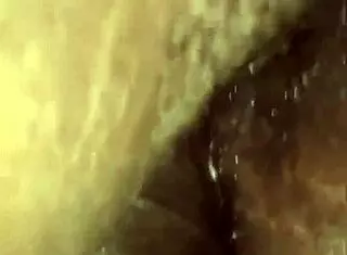 Amateur dives into black ass pussy fucking with ebony chubby in missionary position.