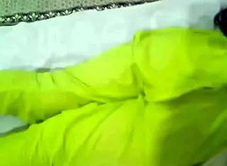 Desi bhabhi gets oiled massage from dever showing off big ass and pierced nipples in bedroom 😍💦