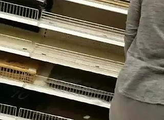 Hey, you think this filth trap in the shop hides a big fat ass granny?