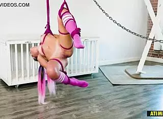 petite adria rae takes it in proudly with tied up doggystyle and natural tits