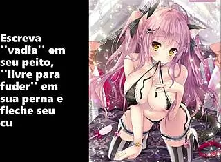 Halloween Hentai Femdom JOI with Bondage Humiliation