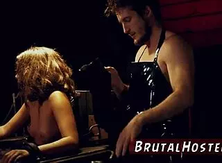 Teen shows off small 18+ tits while dealing with mouth fart in bondage frustration