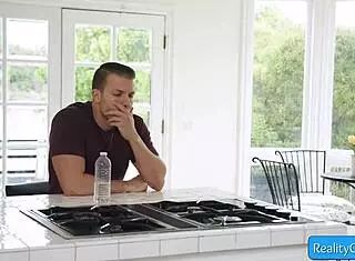 Blonde Teen 18+ Seduces Older Step-Brother