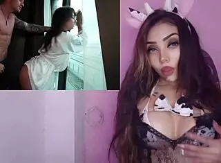 Young Russian girl with big natural tits receives hard anal penetration in close-up pov style from horny partner.