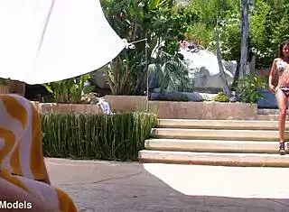 Neela sky as cute petite 18+ indian girl gives huge cock pov blowjob with massive cum facial.