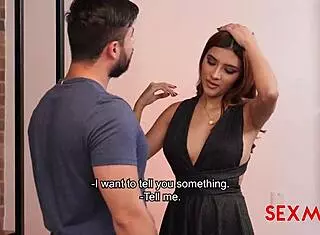 Hey, stepsister Danna Vallejo, want this quickie blowjob and fuck as your 18th birthday gift?