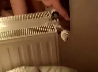 French Curvy Big Ass Contrasts Slim Waist in Doggy Style Position