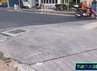 this tiny thai teen got picked up on the street for a wild ride and hardcore action.