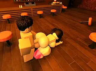 dude, this slut with a big ass is getting fucked by a monster cock in the bar from pov