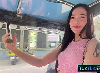 this tiny thai teen got picked up on the street for a wild ride and hardcore action.