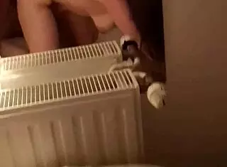 French Curvy Big Ass Contrasts Slim Waist in Doggy Style Position