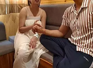 First Time Intense Romantic Sex with Indian Beauty in Bedroom as Jija Fucks Sali Passionately