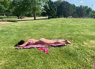 pov deepthroat from dakota marr after spying on her sunbathing session