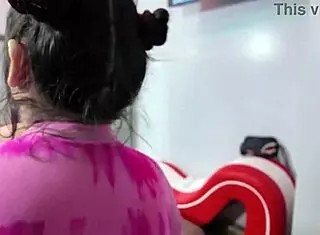 bbw babe in shorts and leggings dances at casting then gets fat ass involved in cuckold workout fun