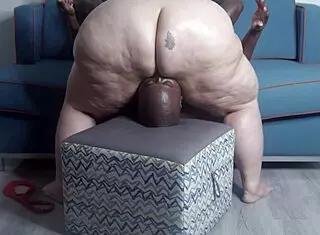 big booty ssbw latina vicky plush handles bbc in homemade interracial session