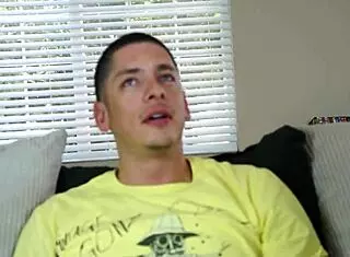 Mary Jean watches him spew jizz all over her ass. She loves that hot load dripping down her shaved cheeks in pov.