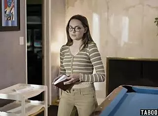 Hey Aften Opal, wanna let this perv superstar pound your tight trimmed pussy rough in those glasses?