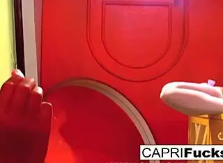 Capri rams London's tight ass and pussy in hardcore British lesbian fucking