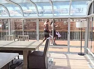 Two Ripped Studs Spit and Claim Ebony Queen Lyric Skys Face with Massive Black Cocks!