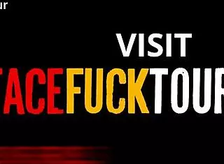 She deep throats my full massive dick with eye contact during rough face fucking and cumshot action