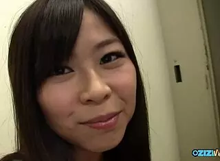 This random guy played with her pussy hair, teasing those big nipples and clit. Then he bent her over doggystyle and creampied her tight love tunnel deeply.