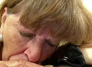 I feel so emotional sucking this fat cock deepthroat style as a granny gilf in homemade pov video.