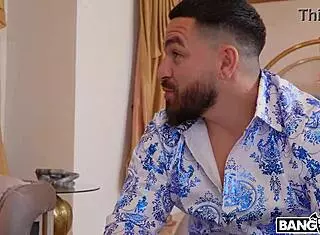 prime booty gets oiled up for deepthroat and riding in latina big ass action