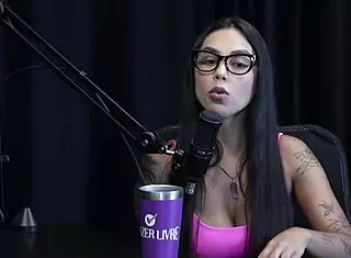 Wow! She got hacked recording with Maximo Garcia creating the course and giving tips for sitting while discovering her exhibitionist side in see through outfit!