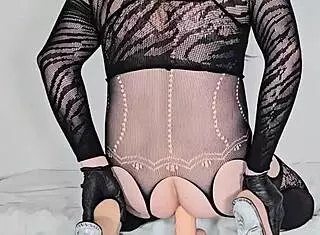 Adina125ml dives into anal play with dildo gaping 😈