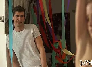 Barely legal teen slut rides big cock for intense orgasm in sloppy naked ride