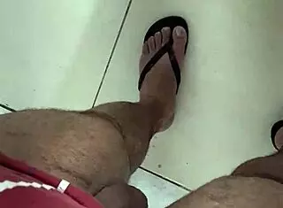 sheer com features orgasmo santo10 in a bold exhibitionist flashing display