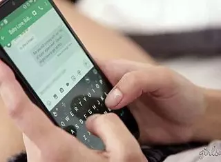 serena blair contrasts with squirting step-sister gabi paltrova in intense lesbian muff diving