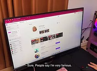 Blonde girl teases seductively on camera outdoors with panties showing.