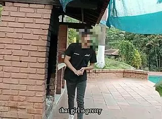 Amateur Latina Stepsister with Big Ass and Tits Gets Creampie in Risky Outdoor Doggystyle