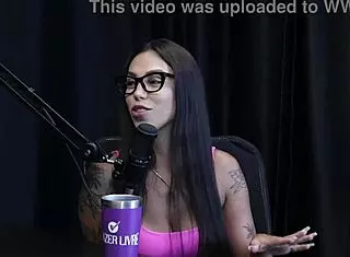 Wow! She got hacked recording with Maximo Garcia creating the course and giving tips for sitting while discovering her exhibitionist side in see through outfit!