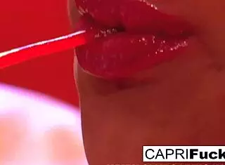 Capri rams London's tight ass and pussy in hardcore British lesbian fucking