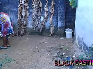 He fucked me hard in his backyard with that huge black cock while his girlfriend waited inside.