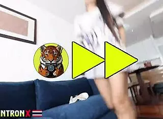 Johntronx- Creampie with Bieu Petite Asian Teen in Bent Over Doggystyle Pov!