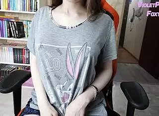 teen amateur with small tits masturbates nipples and pussy to shaking orgasm solo