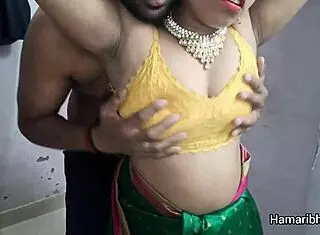 hot indian bhabhi fucks devar with big ass close up in cheating hairy milf anal
